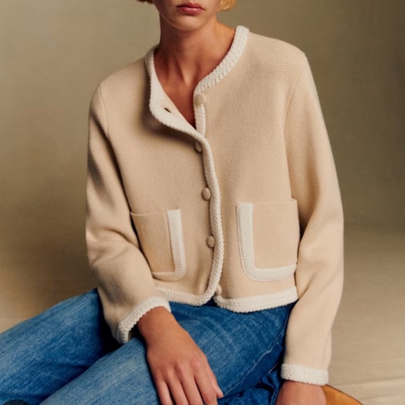 Sezane Jackets & Blazers - Sézane Auguste Jacket Cream XS NWT
